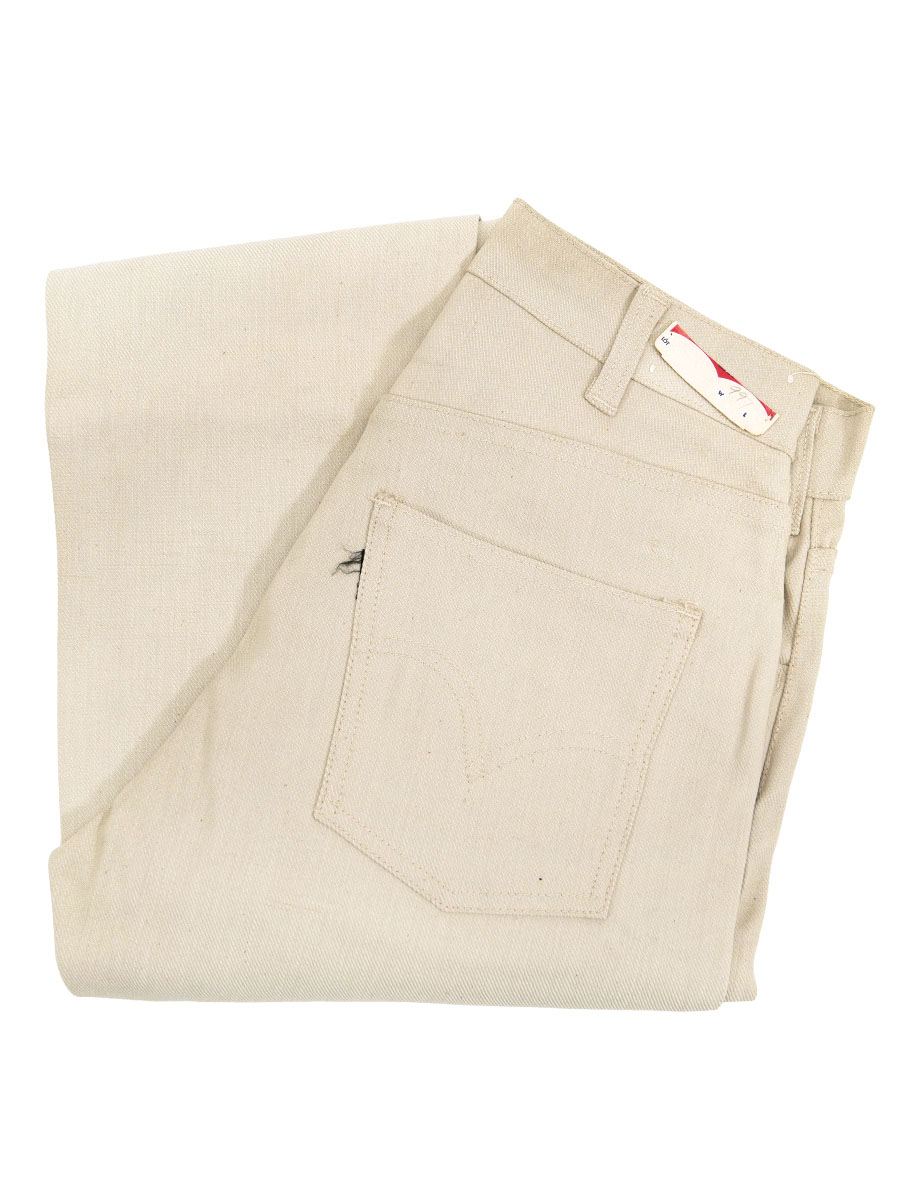 60's Levi's 612 BIG-E ストレッチデニムパンツ アイボリー 実寸(28x31位) DEAD