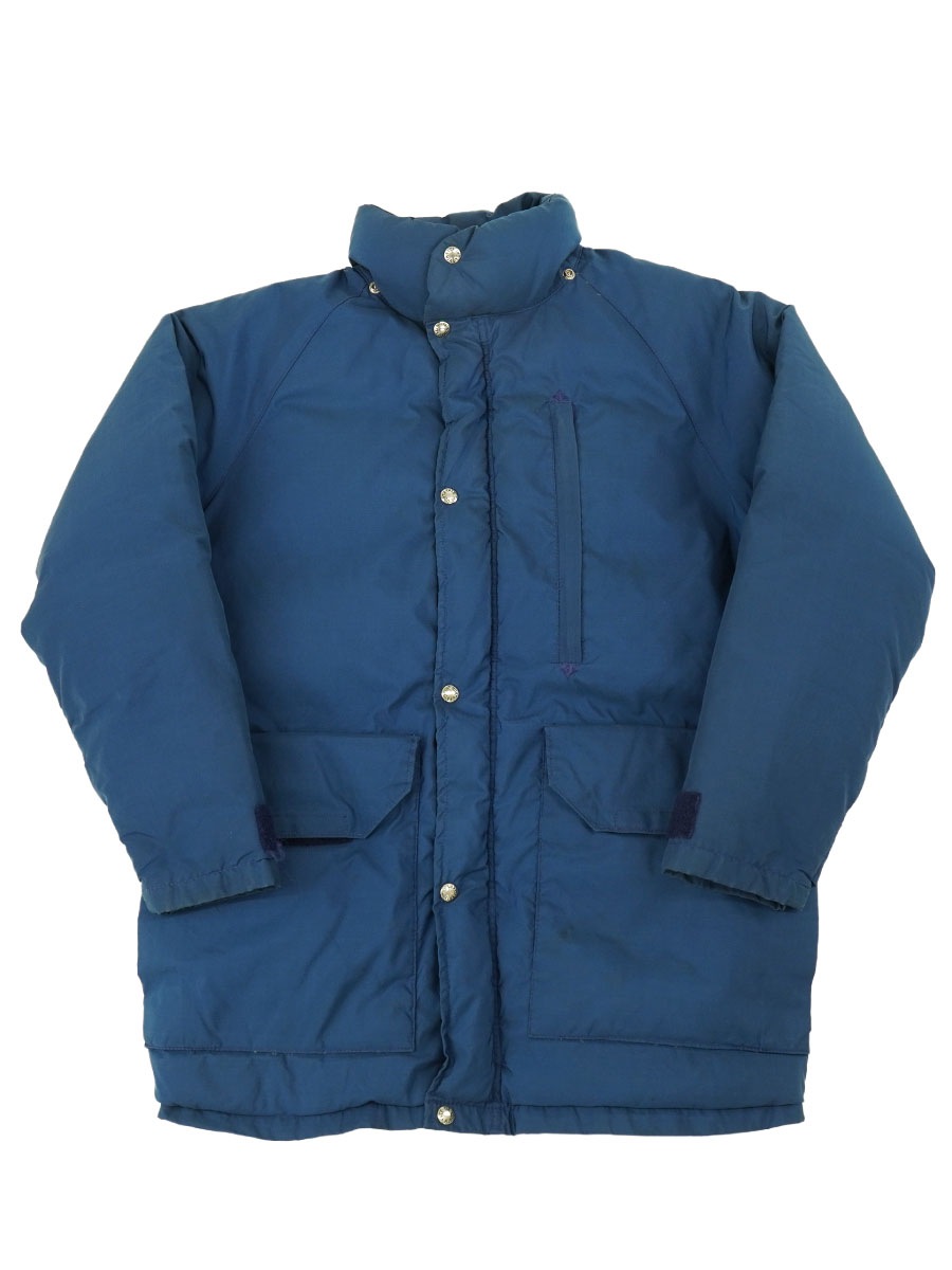 80's 茶タグ THE NORTH FACE セローダウンジャケット ネイビー 表記(M) USA製 AS IS