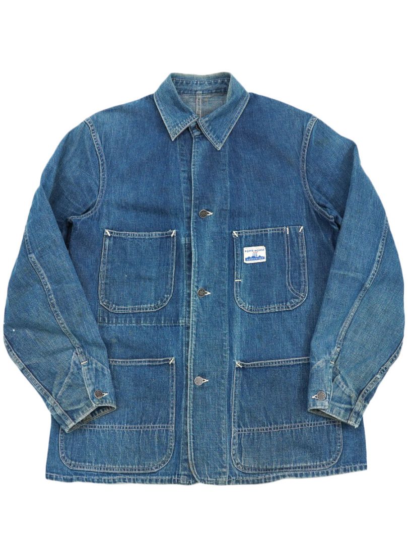 40's POWR HOUSE ダブル襟 13スター デニムカバーオール 良雰囲気 実寸