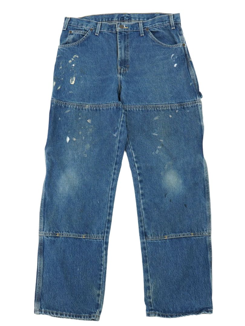 MEXICO製 Dickies ダブルニー デニムペインターパンツ 表記(34x30