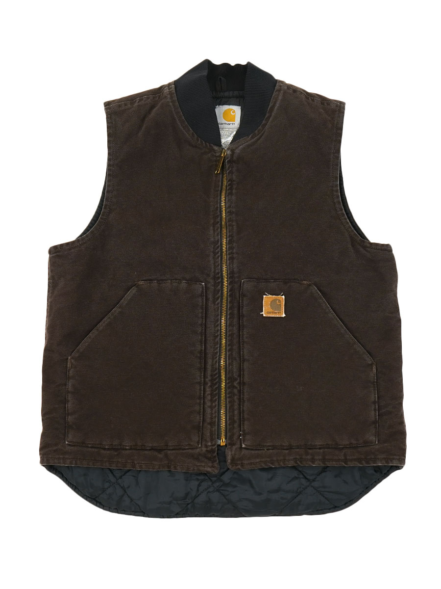 メキシコ製 カーハート ダックベスト 焦げ茶 表記(M) | NEW ITEM