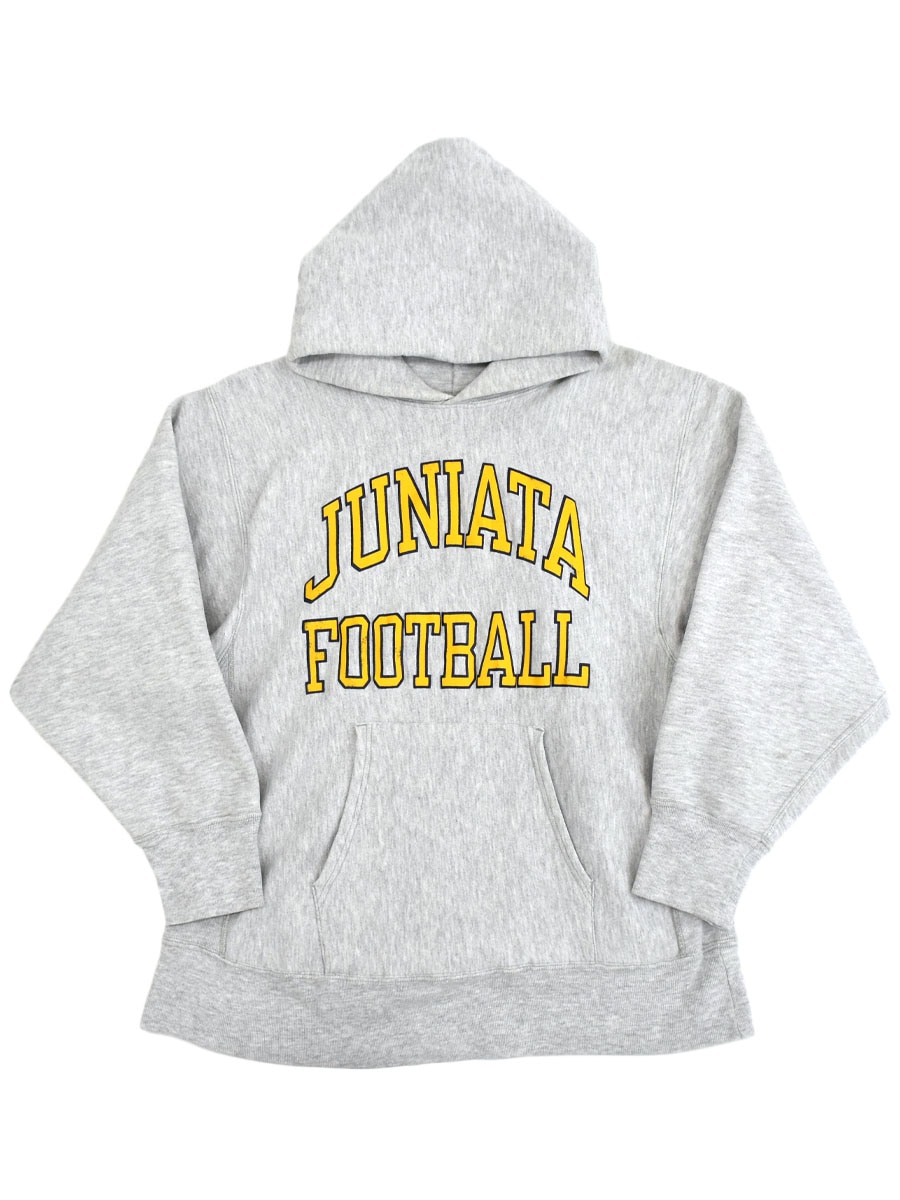 80's プリントタグ チャンピオンRWパーカ ''JUNIATA FOOTBALL'' 表記(L