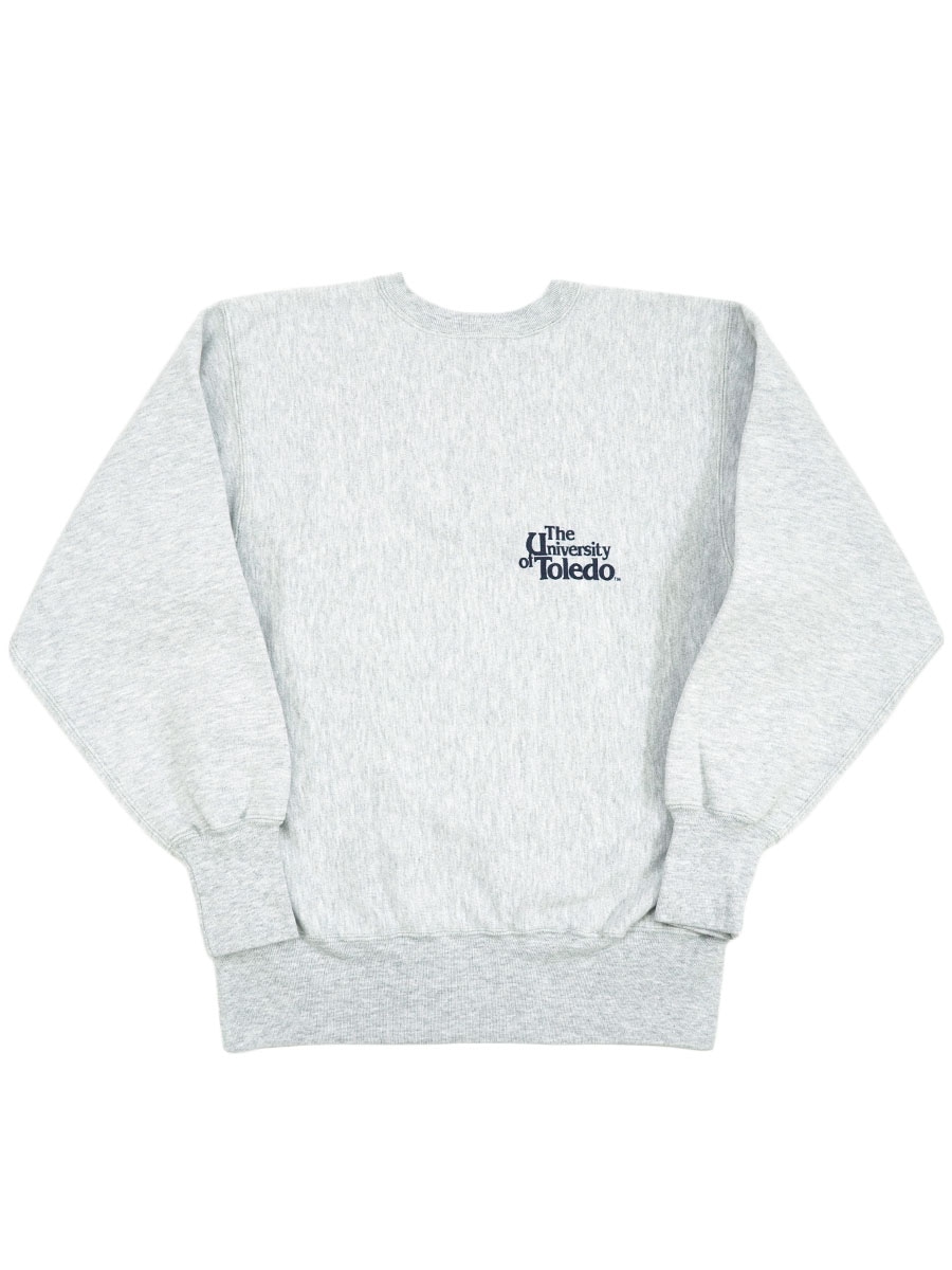 90's 刺繍タグ チャンピオンRW ''The University of Toledo'' 両面プリント 表記(L) USA製