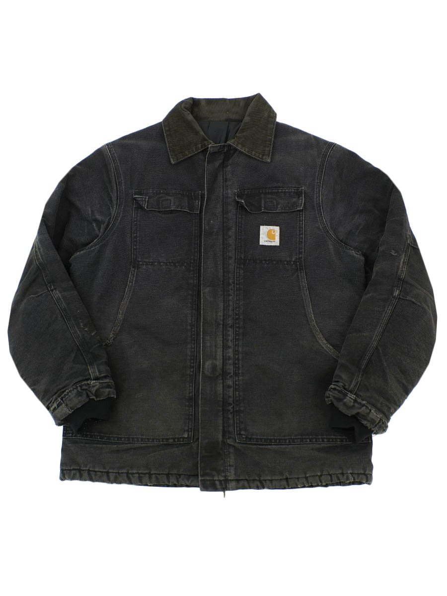 カーハート トラディショナルコート ブラック 実寸(L位)