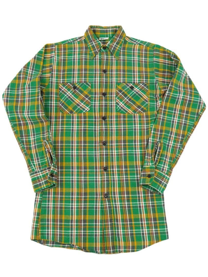 70's ELY グリーンベースチェック ライトネル 表記(S) 