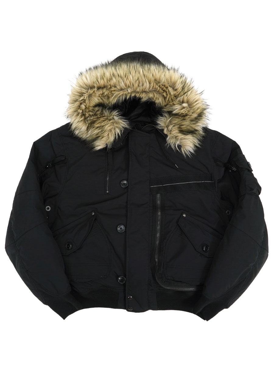s*n様 Ralph lauren n2b ダウン ファージャケット 短丈 ダー 希少 ラルフローレン N-2B フライトジャケット ネイビー ダウン 紺 短