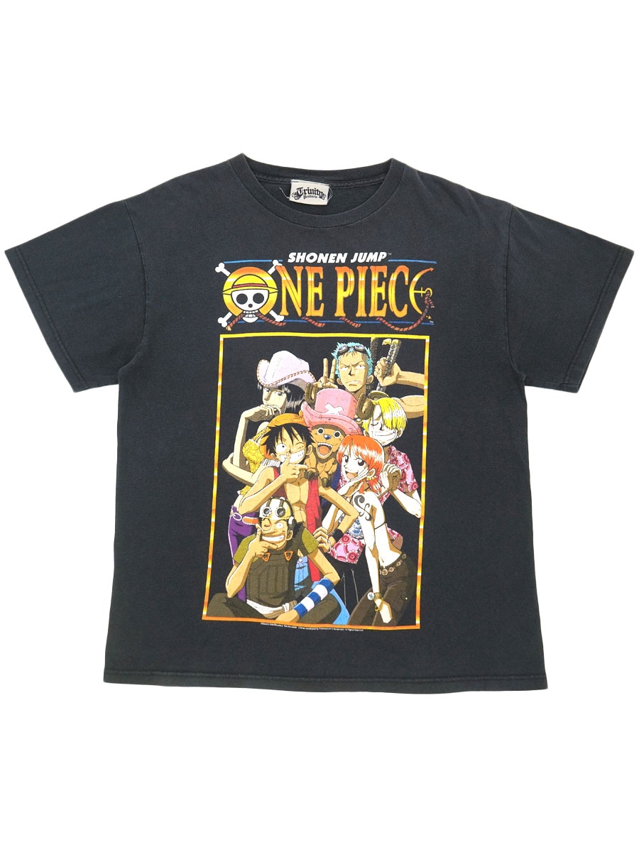 【新品 未開封】JUMPONE JUMPプリント 黒＆シルバー Tシャツ 00's Trunty Products ''SHONEN JUMP ONE PIECE'' プリントTシャツ