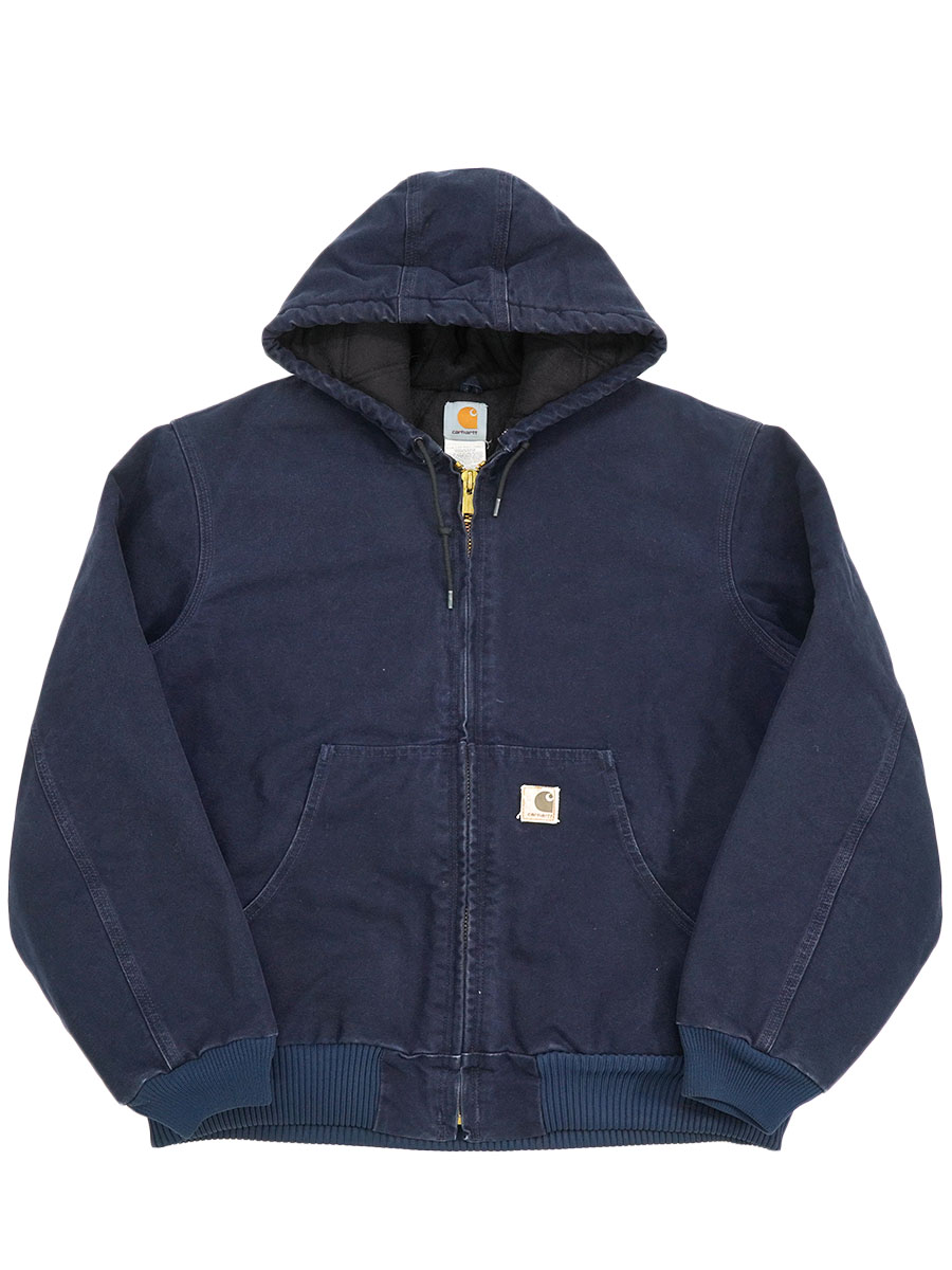 カーハート アクティブジャケット ネイビー 表記(L)
