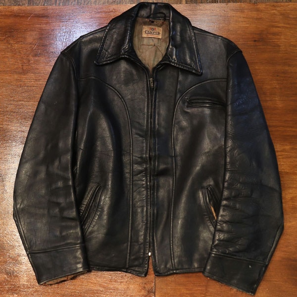 1950s LEATHER JACKET , Size 44