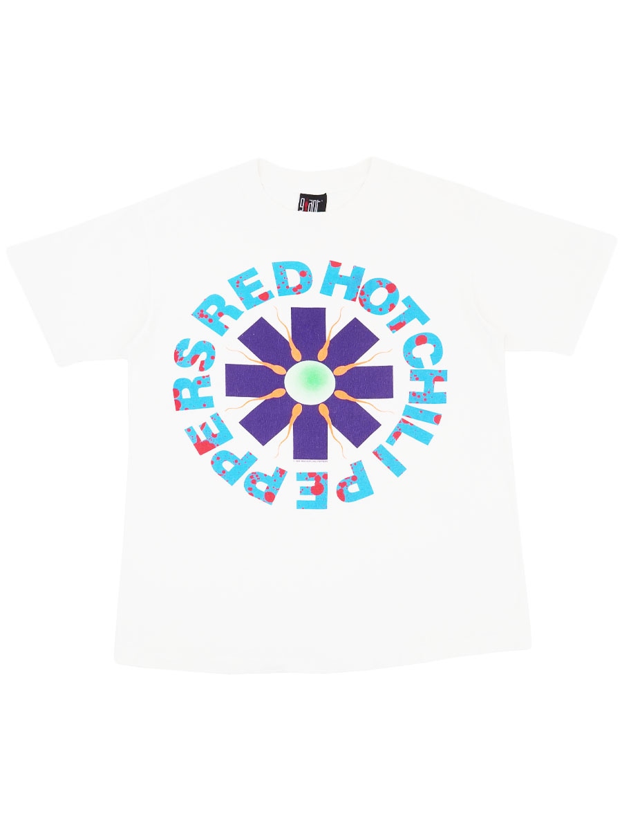 90's giant ''RED HOT CHILI PEPPERS'' プリントTシャツ ブラック 表記(L) USA製