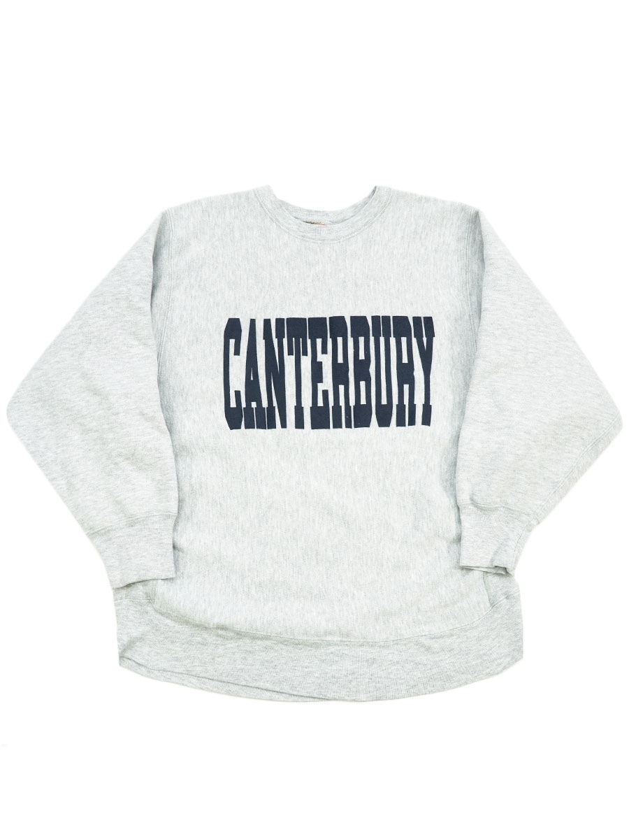 80's～ college house ''CANTERBURY'' RWタイプスウェット 表記(L) USA製
