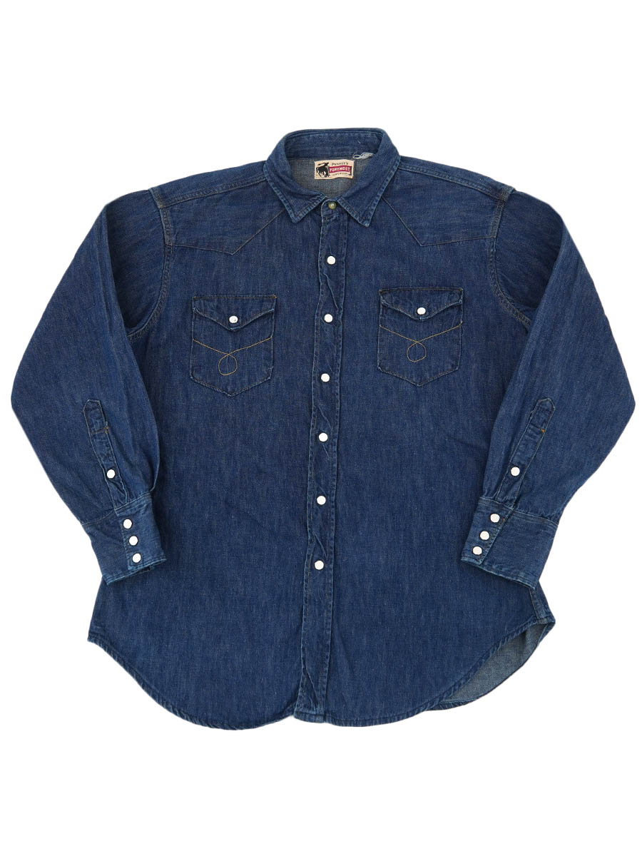 60's PENNEY'S FOREMOST デニムウエスタンシャツ 実寸(16位)