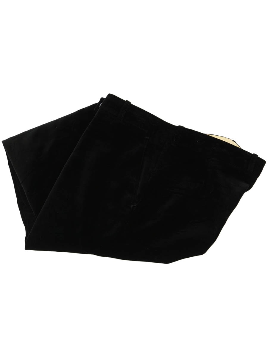 80's～ ベロアスラックス ブラック 実寸(35x27位) POLAND製