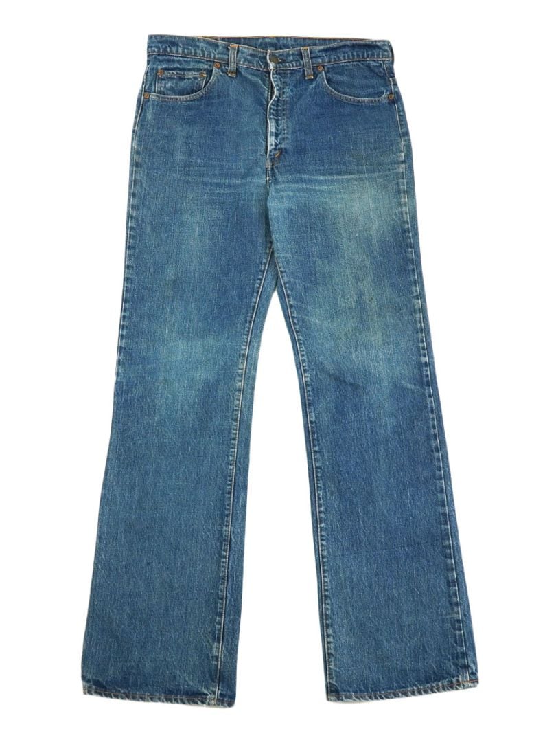 70's Levi's 517 シングル デニムパンツ 薄ヒゲ 良雰囲気 実寸(37x35位)