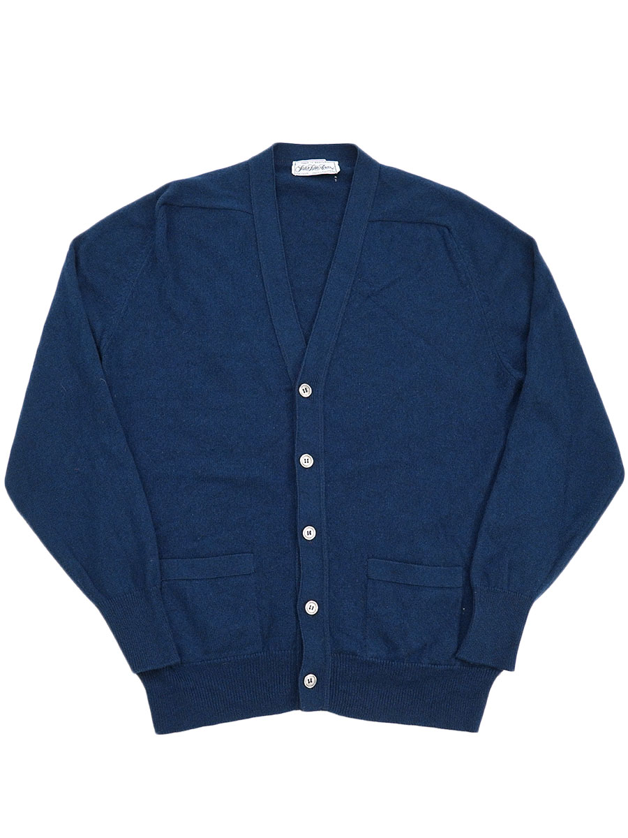 スコットランド製 Saks Fifth Avenue カシミヤニットカーディガン