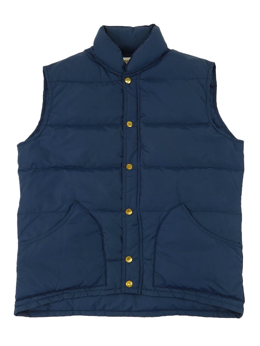 80's WARM THINGS ナイロンダウンベスト ネイビー 表記(S) | すべての