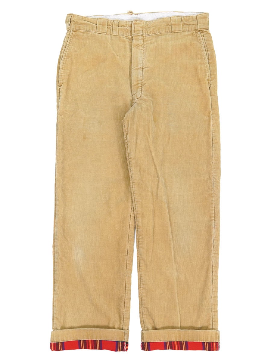 90's L.L.Bean 裏フランネル コーデュロイパンツ ベージュ 表記(34x31