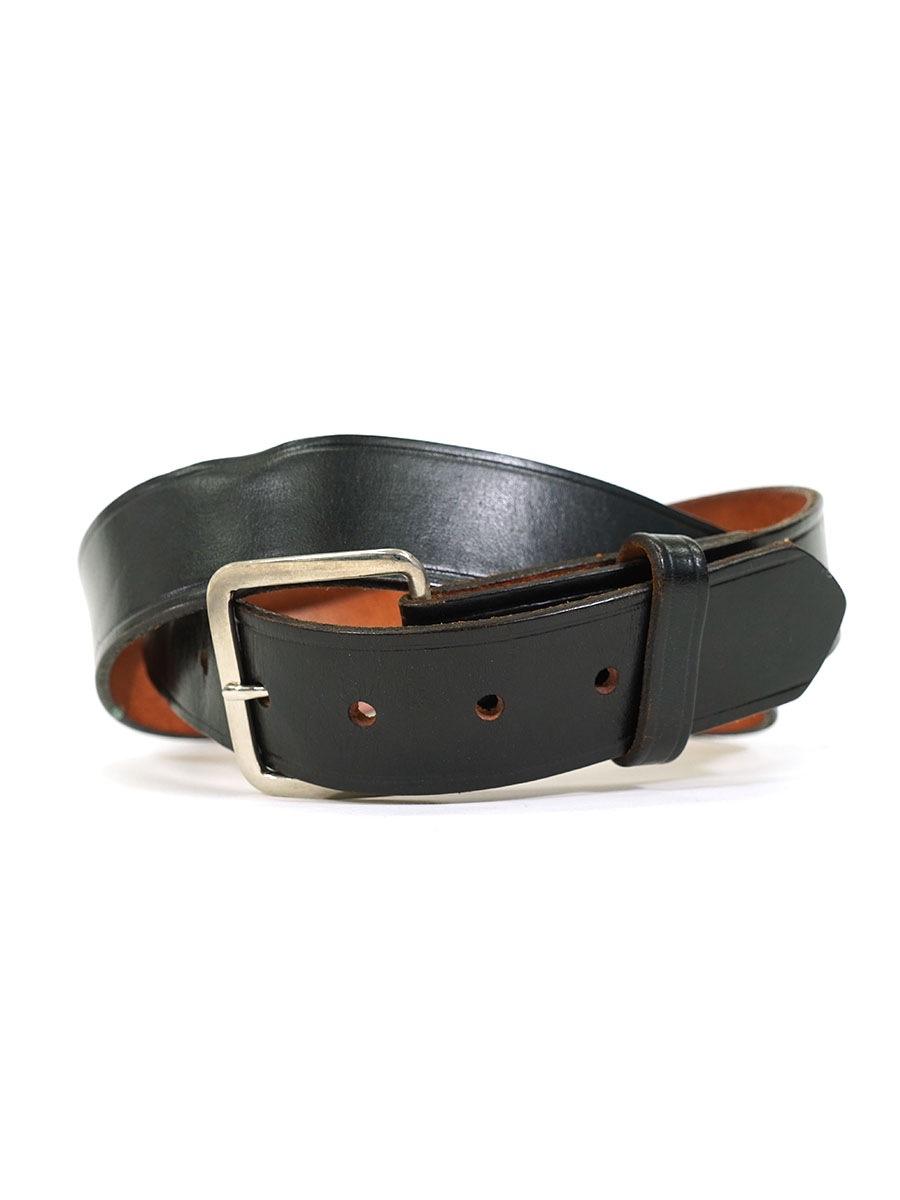 USA製 BOSTON Leather ブラックレザーベルト 表記(40)