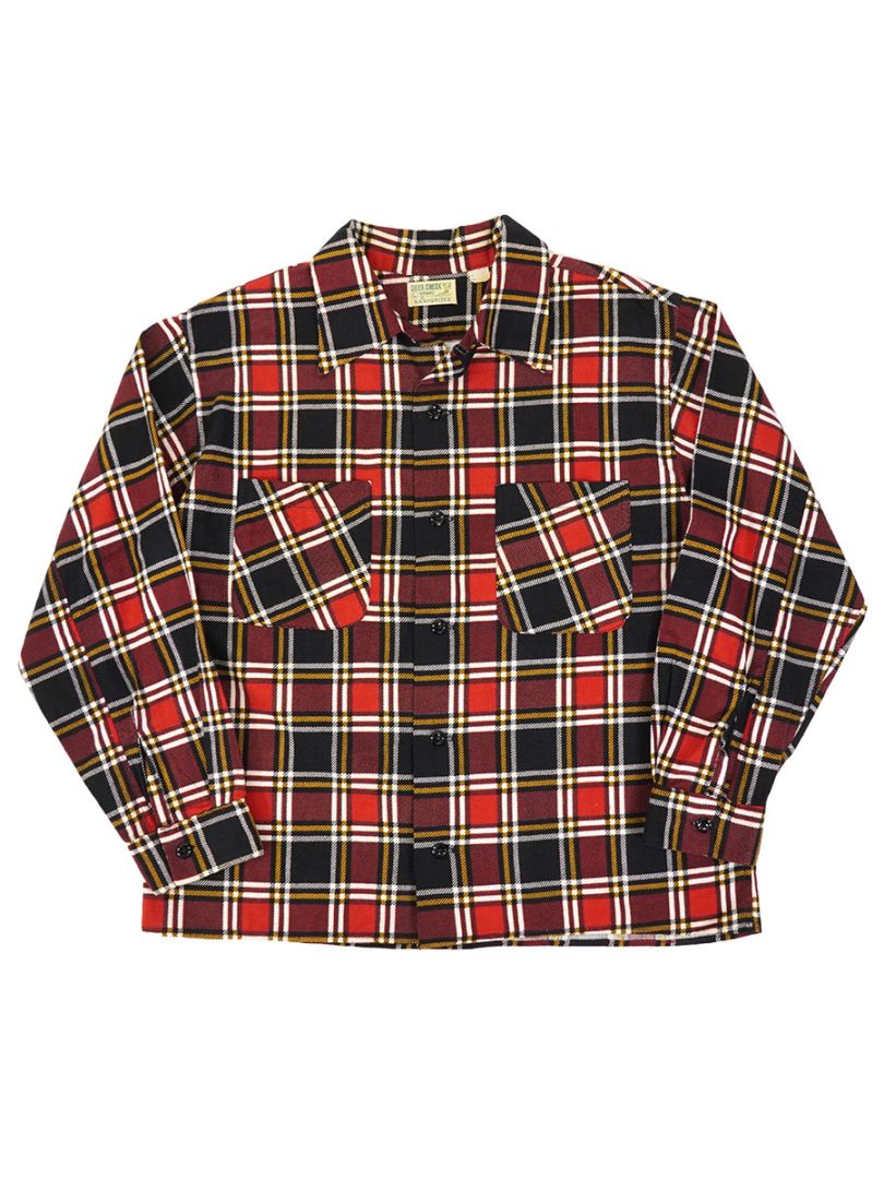 超Special　50s　プリントネルシャツ　高配色　袋襟 超Special50sプリントネルシャツ高配色袋襟