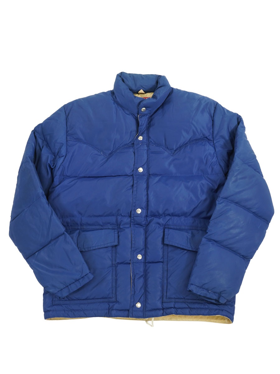 70's TRAC ウエスタンヨーク ダウンジャケット 青 表記(M)