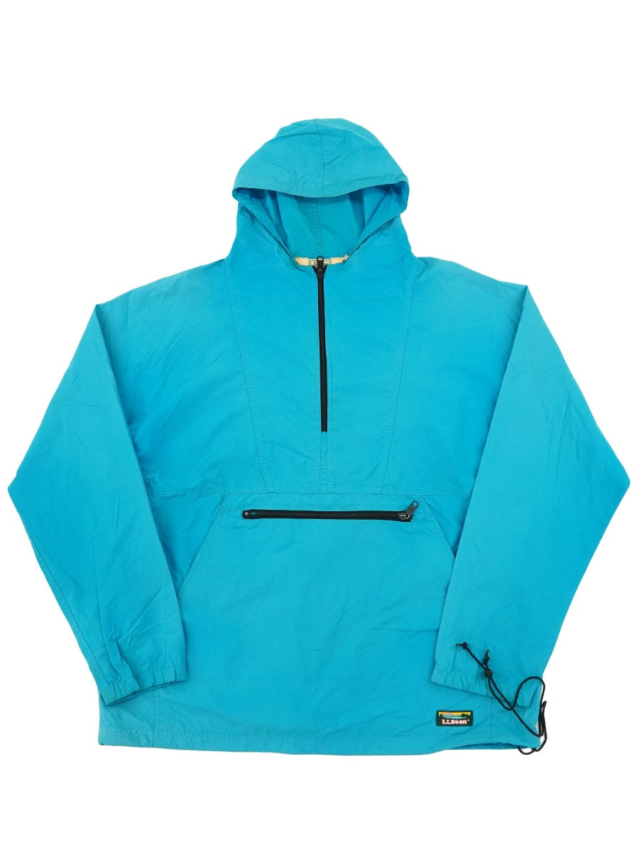 90's L.L.Bean ナイロンアノラックパーカ スカイブルー 表記（L)