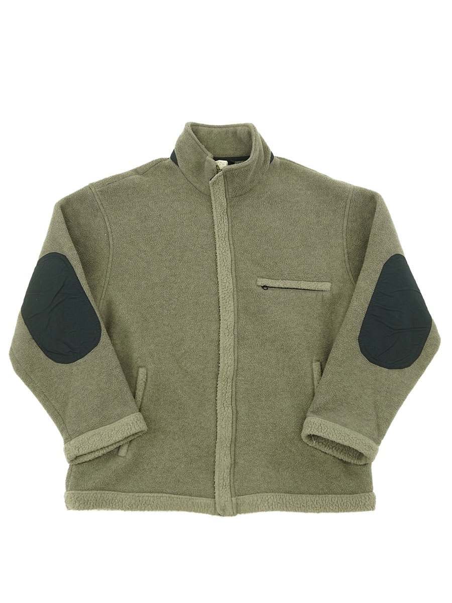 90's L.L.Bean エルボーパッチ付き フリースジャケット グレー 表記(M) USA製