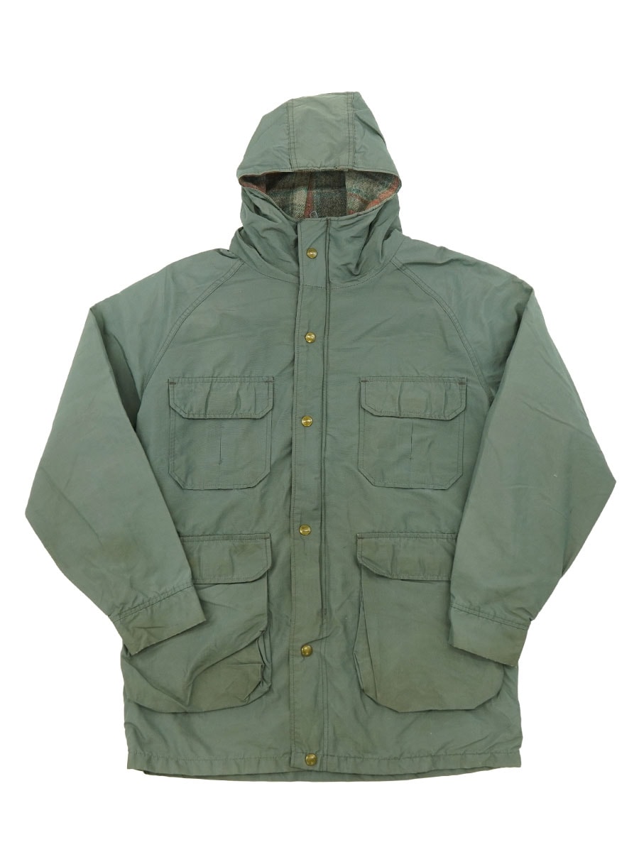80's Woolrich マウンテンパーカー チェックライナー グレー 表記(M) USA製