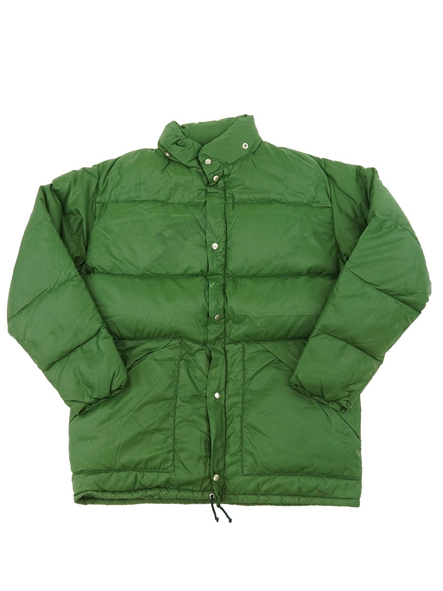 80's Woolrich リップストップ ダウンジャケット グリーン 表記(L)