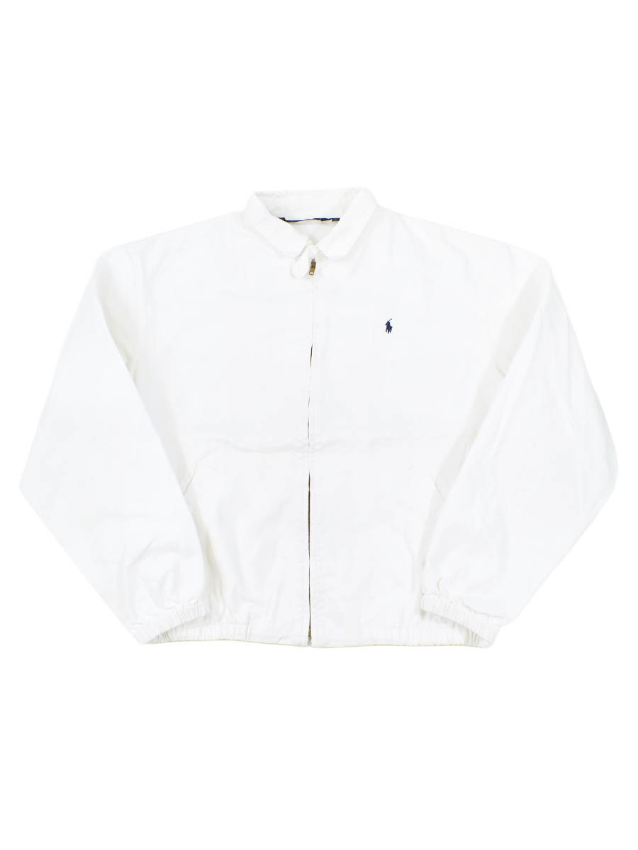 80's ラルフローレン 100%コットン スウィングトップ ホワイト 表記(L