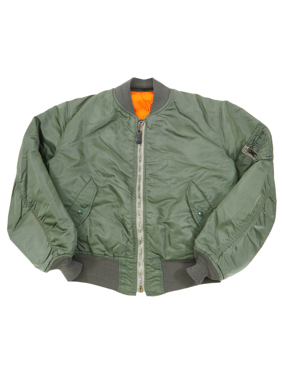 70's U.S. AIR FORCE MA-1 MIL-J-8279E フライトジャケット 表記(M