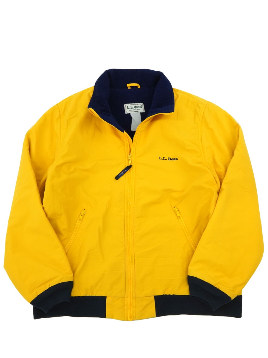 90's L.L.Bean ウォームアップジャケット イエロー 実寸(XL位) 