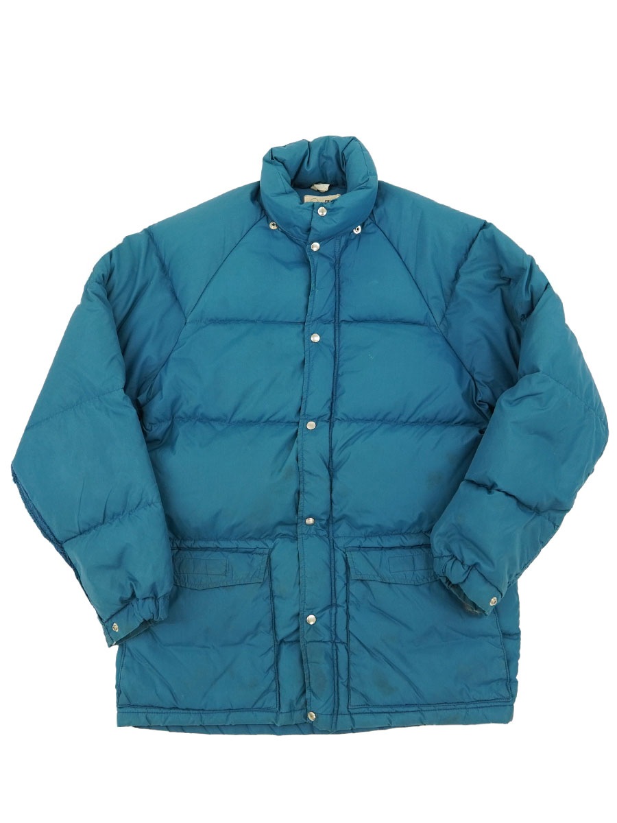 70's SIERRADESIGNS 2ポケ ダウンジャケット ナイルブルー 表記(M)
