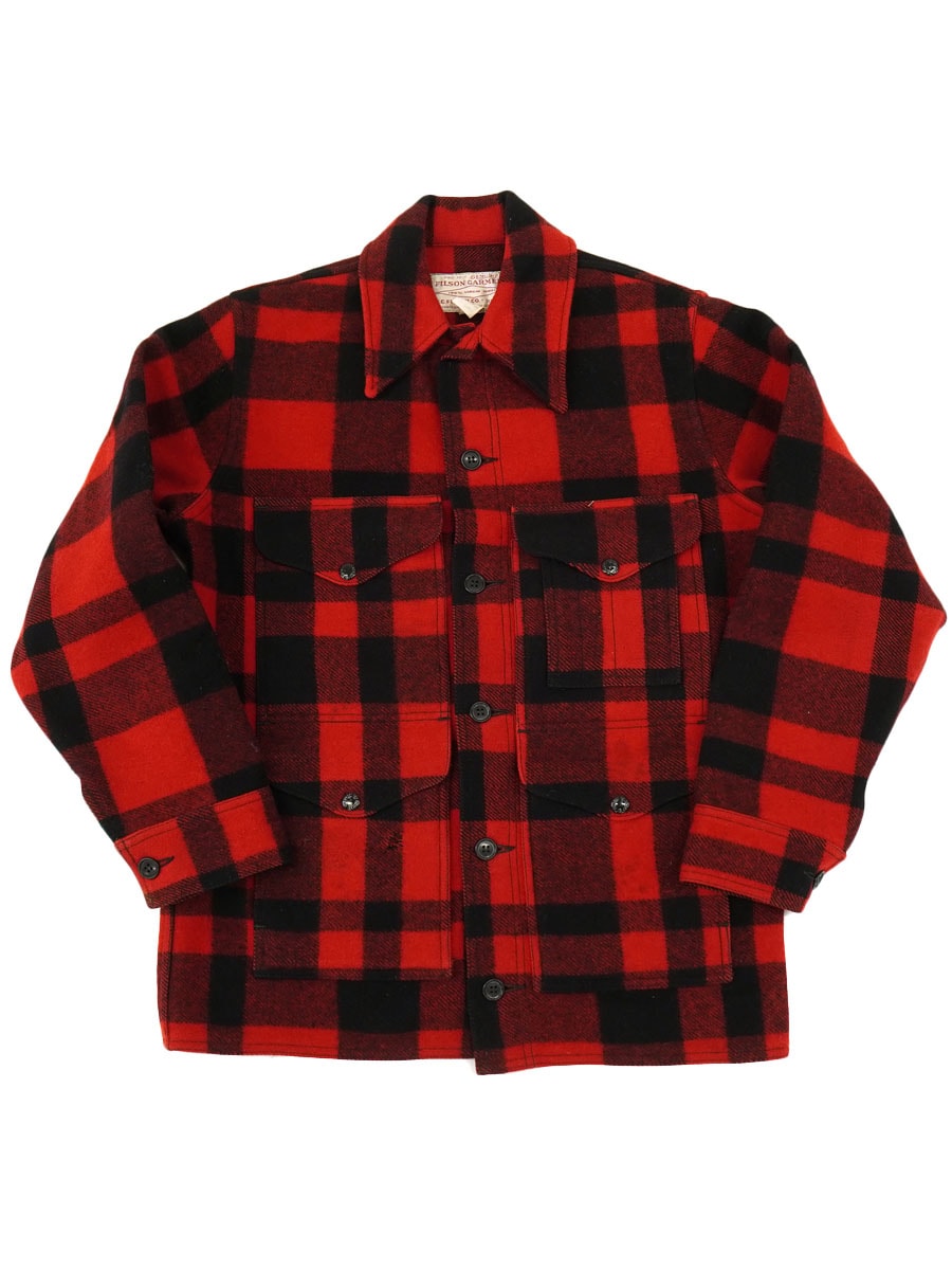 70's FILSON 赤黒バッファローチェック ウールマッキーノJKT 表記(38