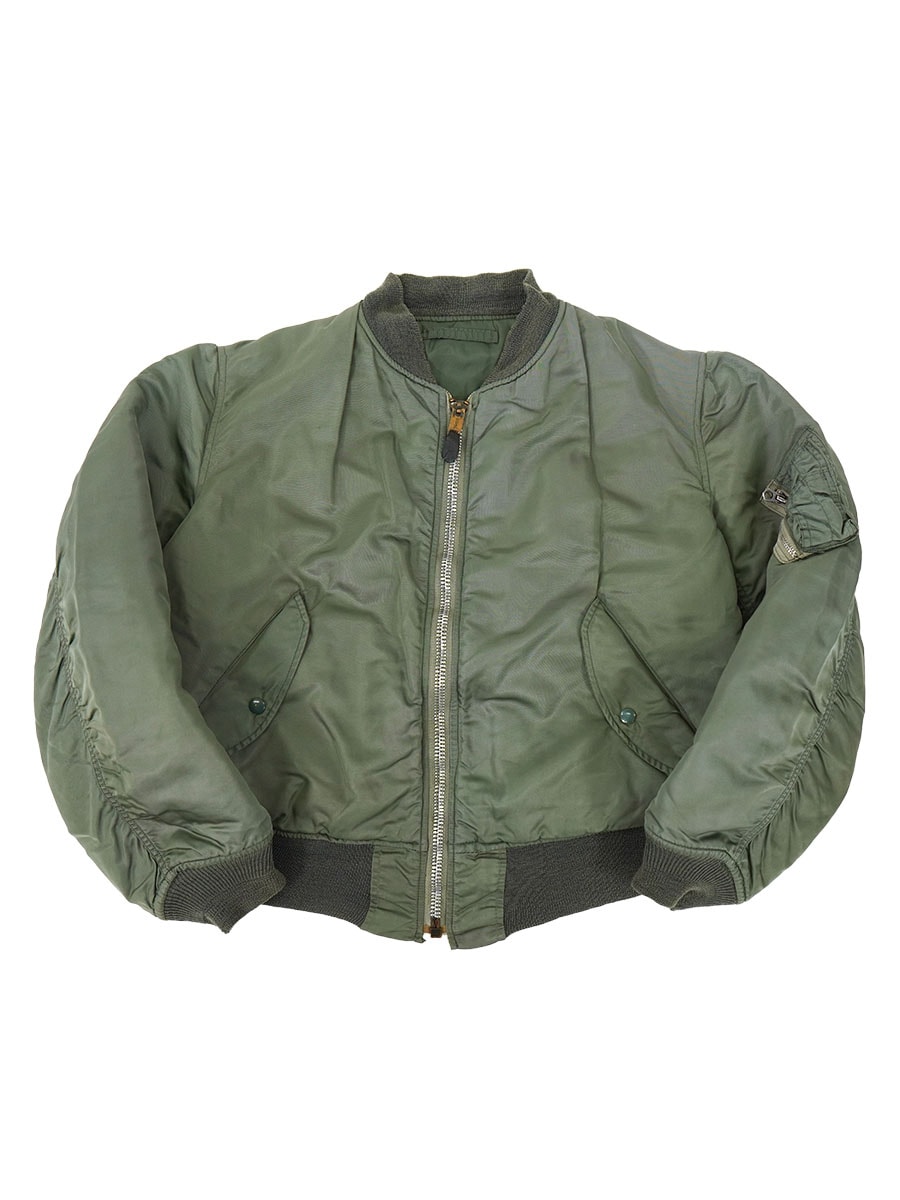 80's U.S.AIR FORCE MIL-J-8279F MA-1 グランドクルー フライトジャケット 実寸(MEDIUM位)
