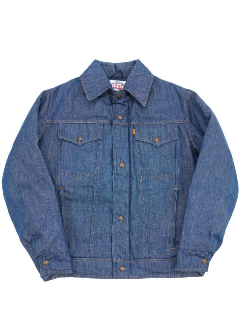 70's ヴィンテージ ski Levi’s デニムダウンJKT 70's SKI LEVI'S デニム×裏ナイロン ダウンジャケット 表記(M