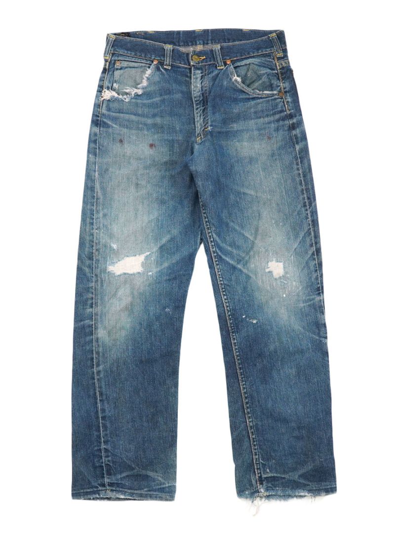 60's～ Lee 101Z サイド黒タグ デニムパンツ 味あり良雰囲気 実寸(32x28位)