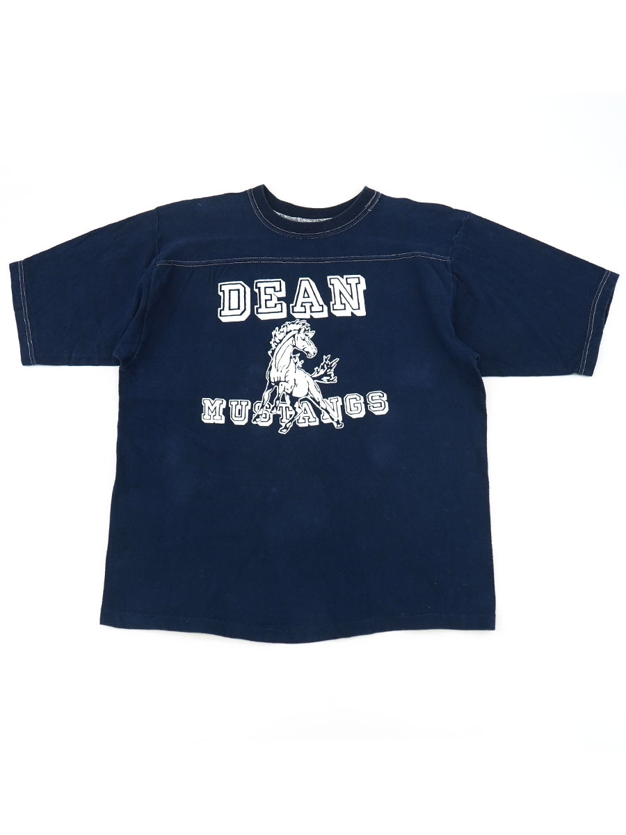 70's バータグ チャンピオン ''DEAN MUSTANGS'' 3段プリント 半袖