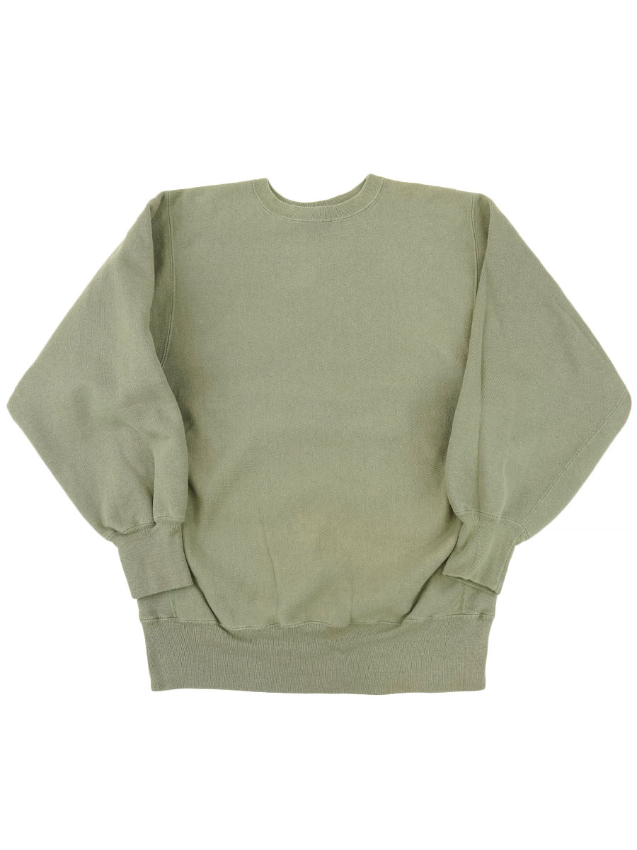 90's 刺繍タグ チャンピオンRW 無地 セージグリーン 表記(XL) USA製 目