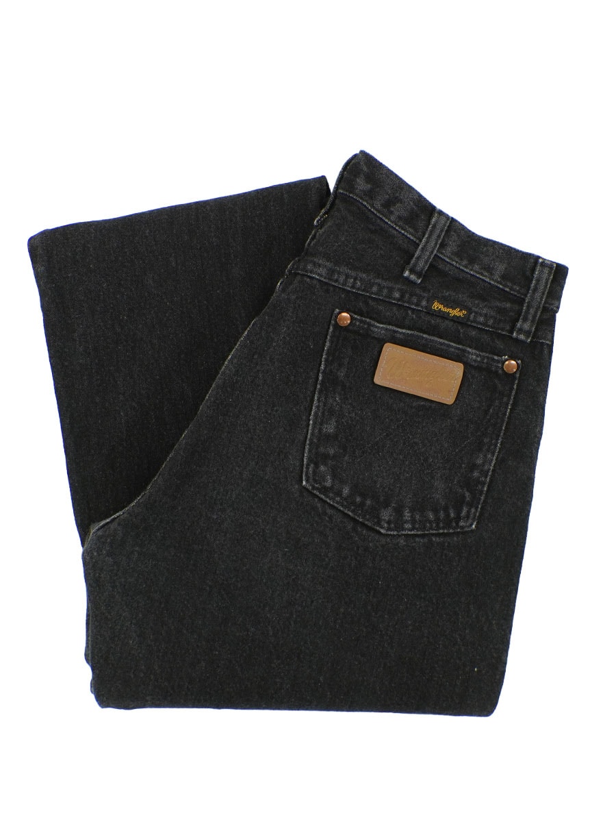90's Wrangler 13MWZPB 先染め ブラックデニムパンツ 表記(32x34) USA