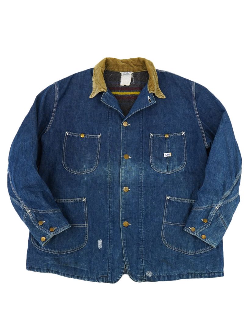 50's Lee 81-LJ 襟コーズ 裏ブランケットライナー デニムカバーオール