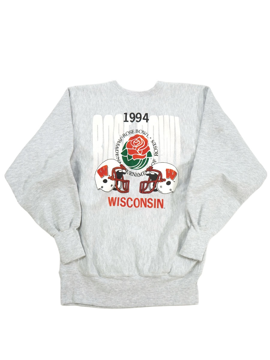90's 刺繍タグ チャンピオンRW ''ROSE BOWL 1994'' プリント グレー 表記(XL) USA製