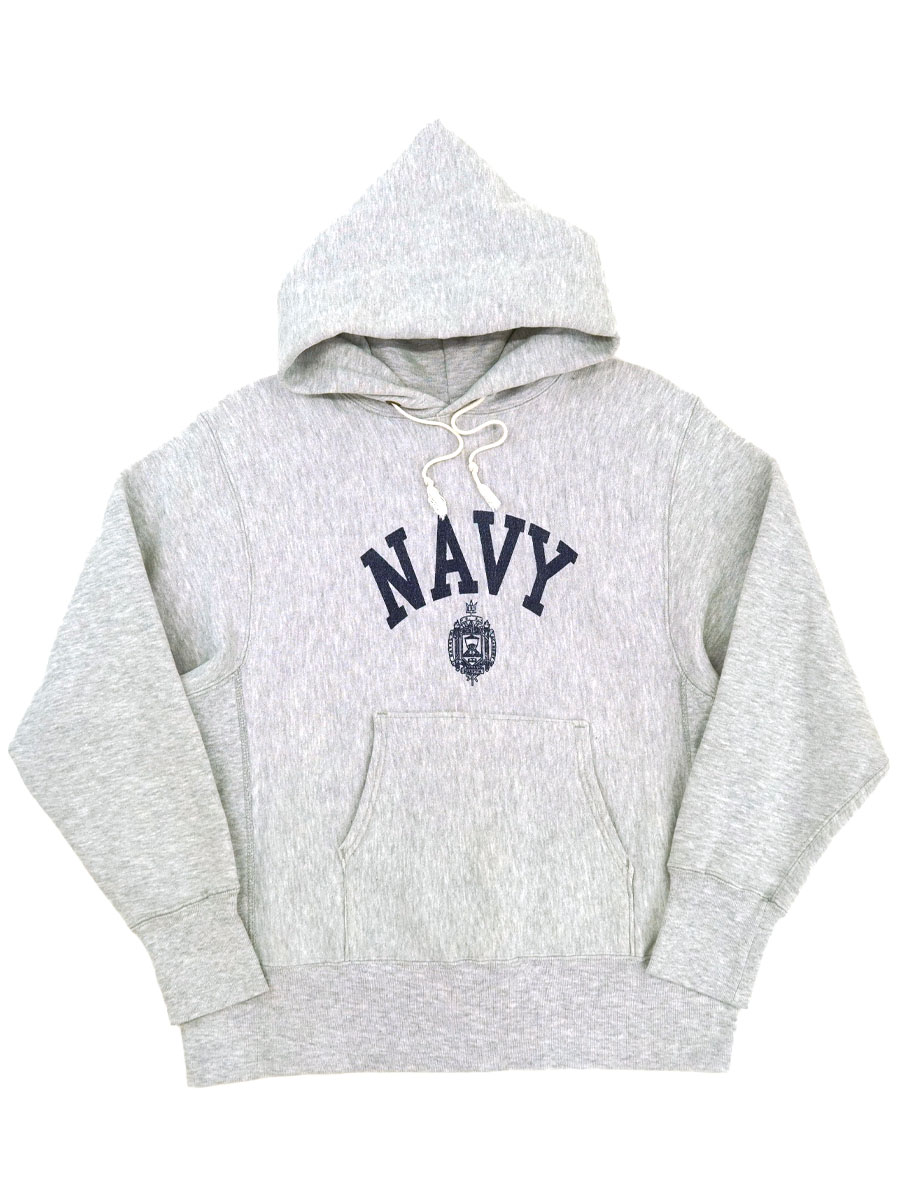 80's プリントタグ チャンピオンRWパーカ ''NAVY'' 染み込みプリント