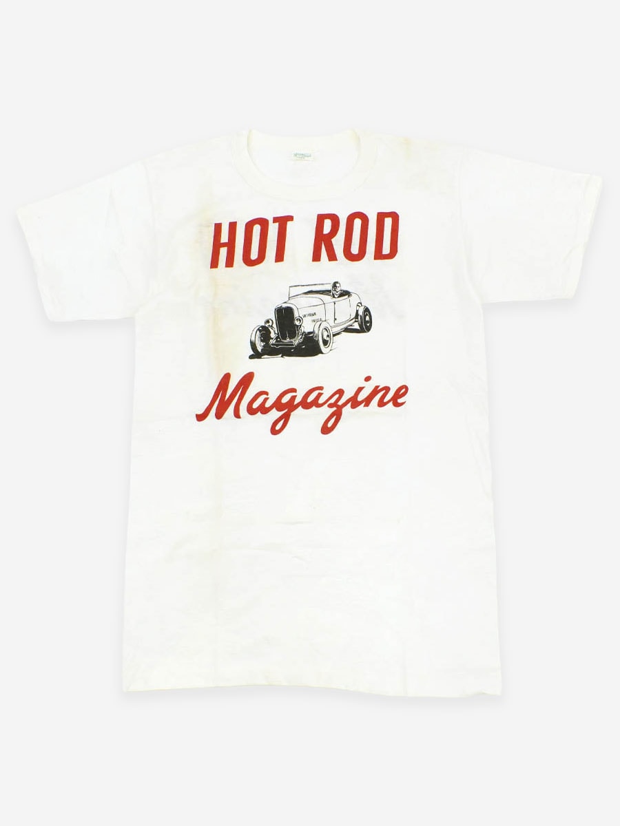 50's SPORT STYLE ''HOT ROD Magazine'' T-shirt Size(M) DEAD STOCK