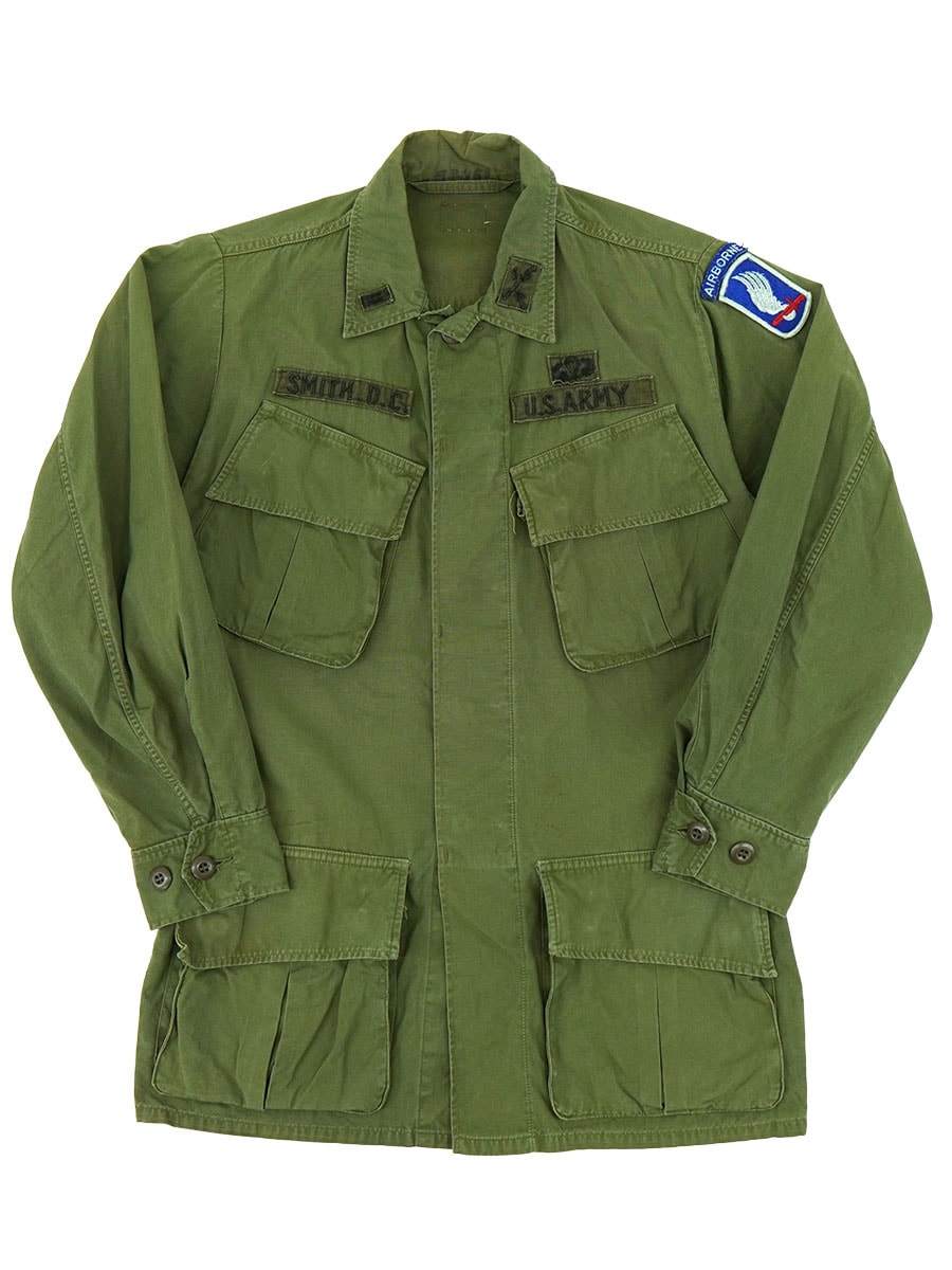 60's U.S.ARMY ジャングルファティーグJKT 3rd ノンリップ 実寸(XS位