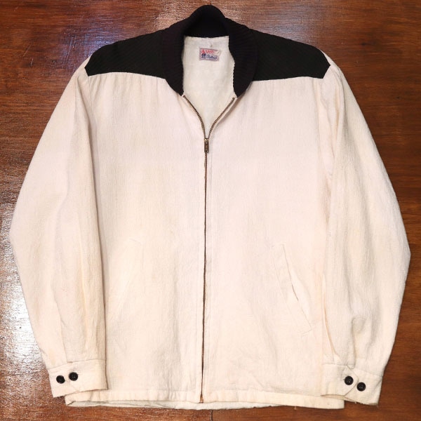 1950s LINEN BLOUSON , Size 40