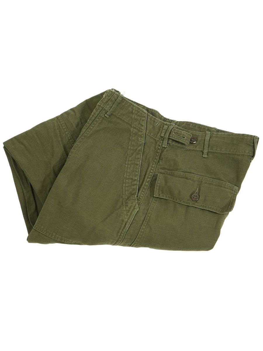 60's U.S.ARMY 初期 ベイカーパンツ ボタンフライ 実寸(30x25位)