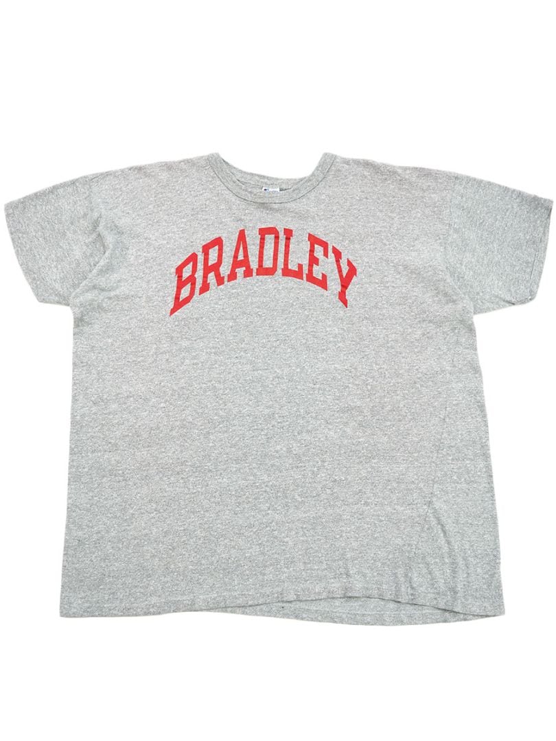 80's トリコタグ チャンピオン ''BRADLEY'' 霜降りTシャツ 表記(XXL)