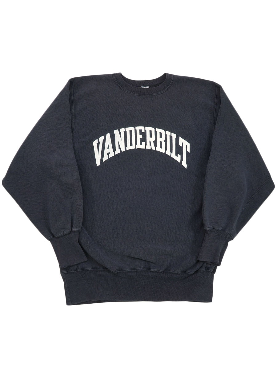 90's 刺繍タグ チャンピオンRW ''VANDERBILT'' ネイビー 表記(XL) USA製