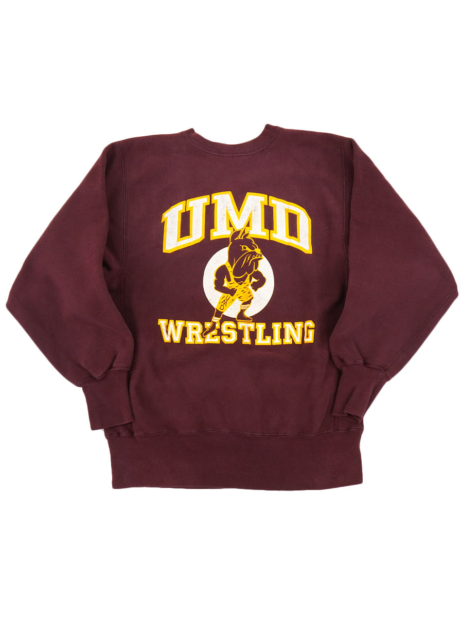 90's 刺繍タグ チャンピオンRW ''UMD WRESTLING'' 3段プリント エンジ