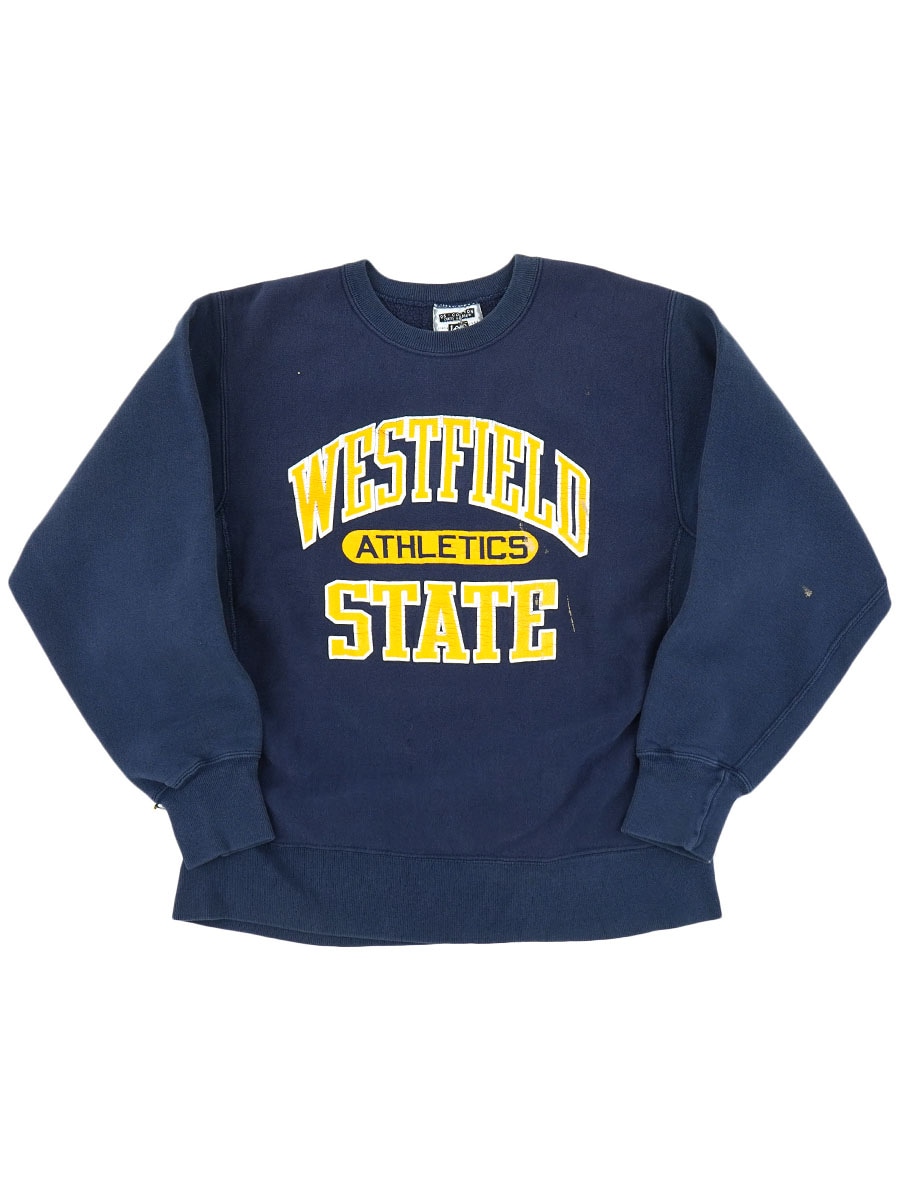 90's Lee ''WESTFIELD STATE'' 3段プリント リバースタイプスウェット 表記(XL) USA製